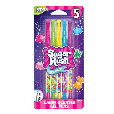 5PK S.R. GEL PENS - SCENTED