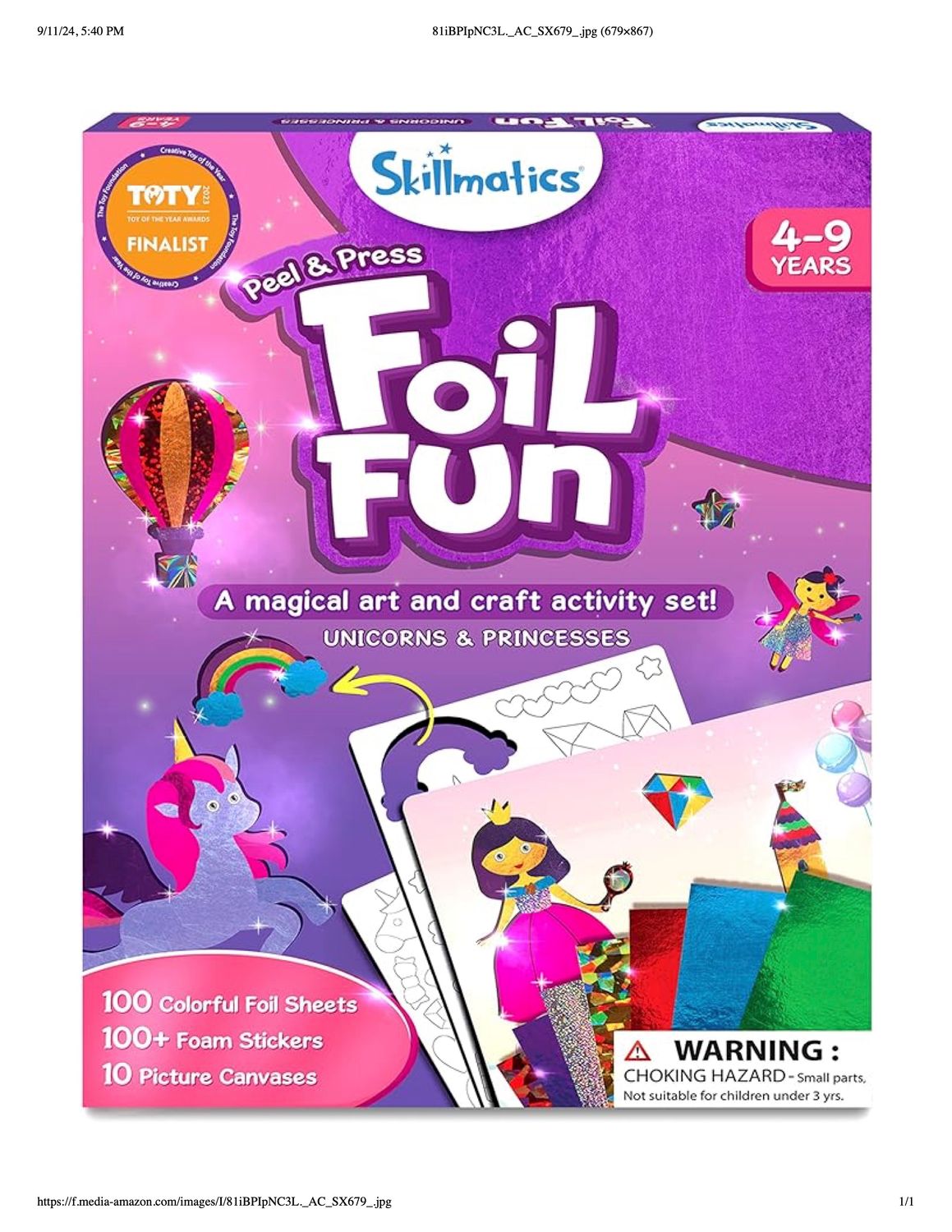 Foil Fun - Unicorn &amp; Princess