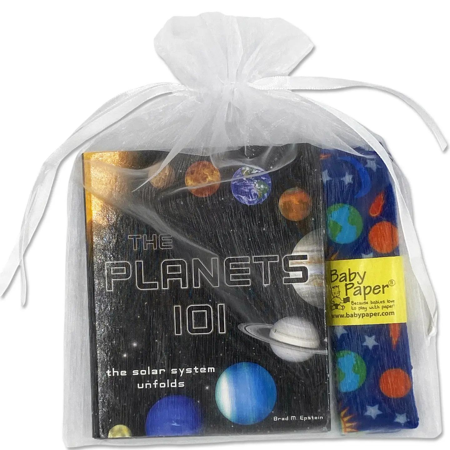Planets 101 Book and Solar Baby Paper Gift Set