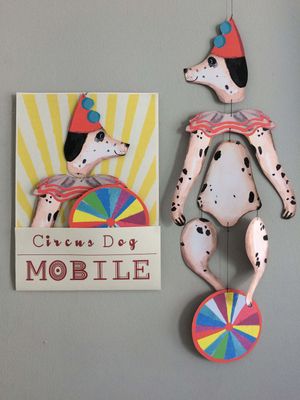 Nursery Circus Dog Kinetic Mobile