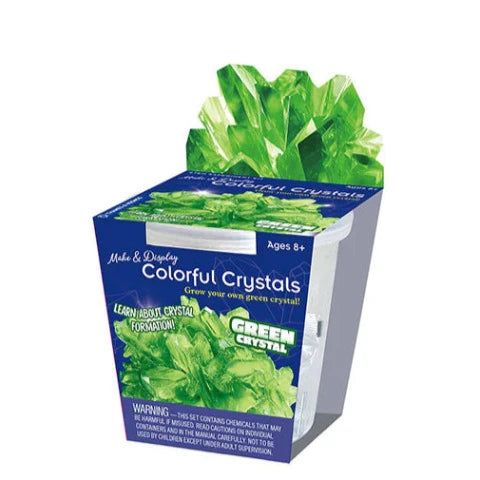 Make and Display Colorful Crystals Green