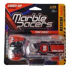 Pull-Back Marble Racers - 16 Piece PDQ Rescue Series