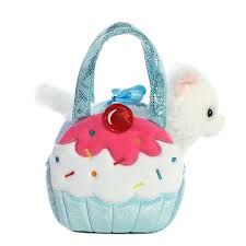 7&quot; SWEETS - BLUE BLUE CUPCAKE SHAPE CARRIER FANCY