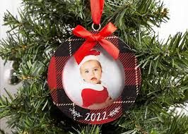 2022 Plaid Christmas Ornament