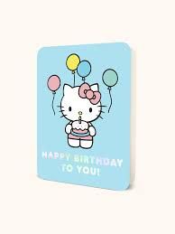 Hello Kitty Happy Birthday Greeting Card