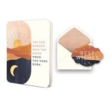 The Sun Danced with the Moon Deluxe Greeting Card