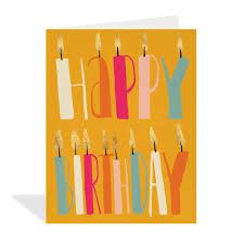 Happy Birthday Candles Greeting Card