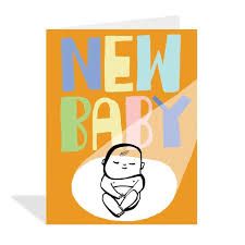 New Baby Spotlight Greeting Card