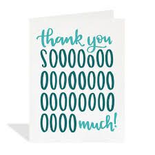 Thank you Sooo Much Greeting Card