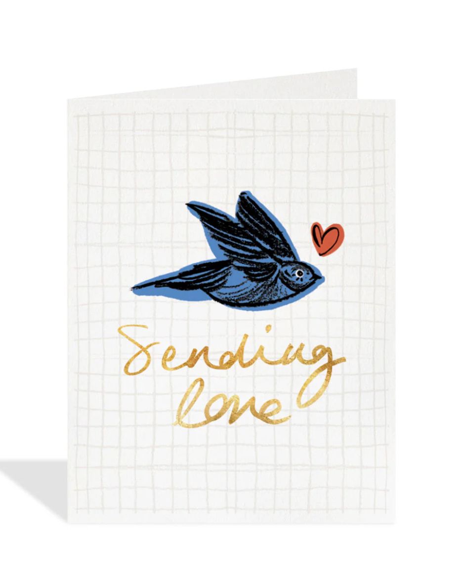 Sending Love Bird Greeting Card