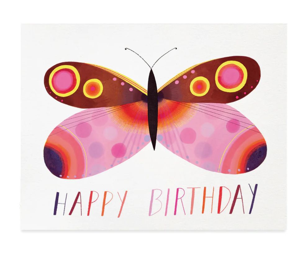 Birthday Butterfly Greeting Card