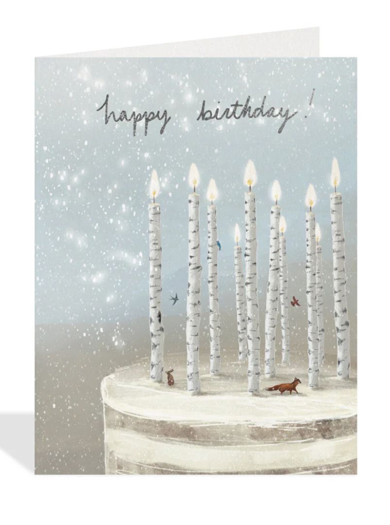 Winter Birthday Greeting Card