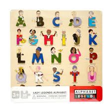 Lady Legends Wooden Alphabet Puzzle