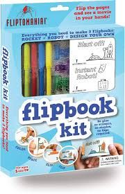 Rocket and Robot DIY Animation Flip book Kit