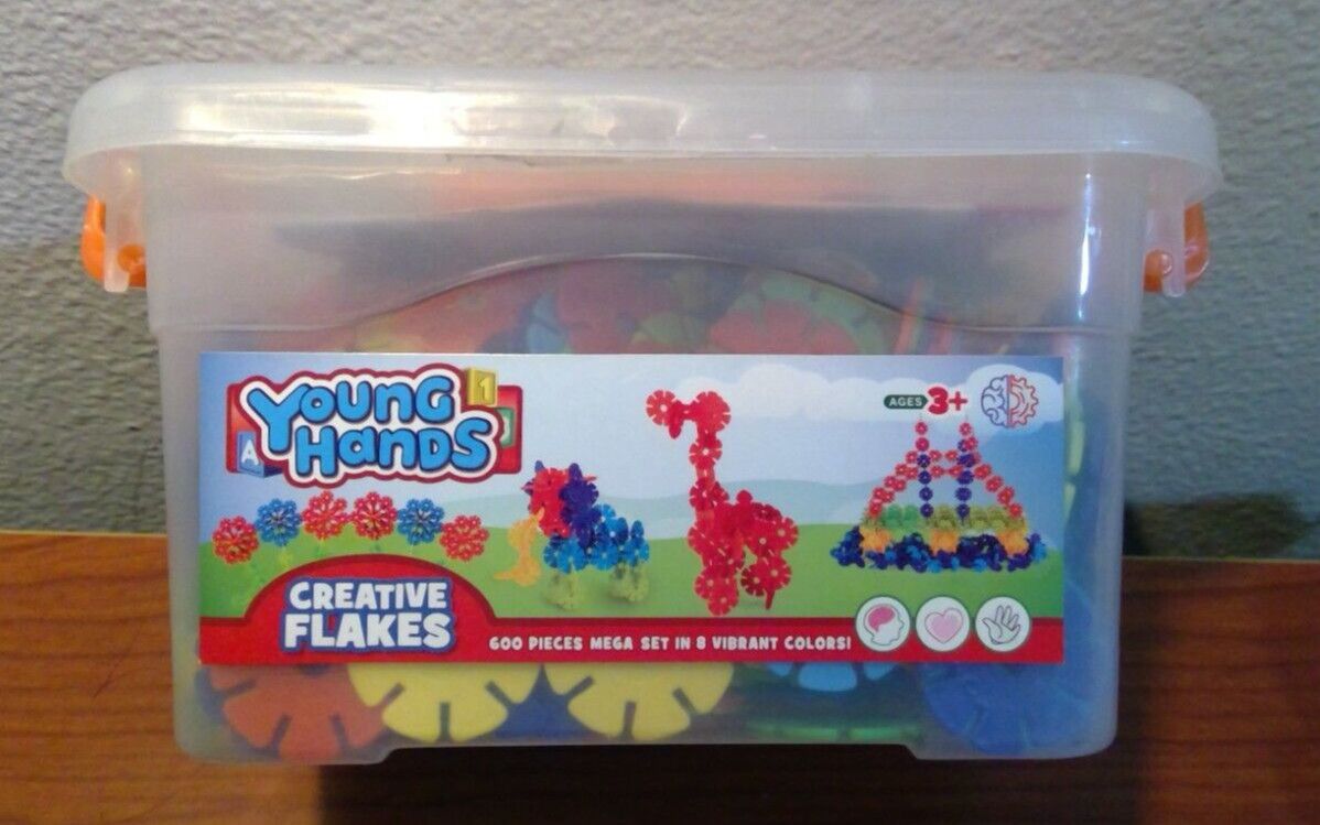 Creative Flakes 600 Piece Interlocking Plastic Disc Set