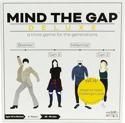 Solid Roots Mind the Gap Deluxe- A Trivia Board Ga