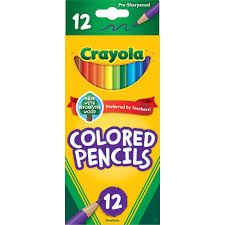 Crayola Colored Pencils 12 Asst. single