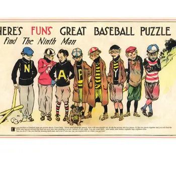 HERE&#39;S FUN GREAT BASEBALL PUZZLE