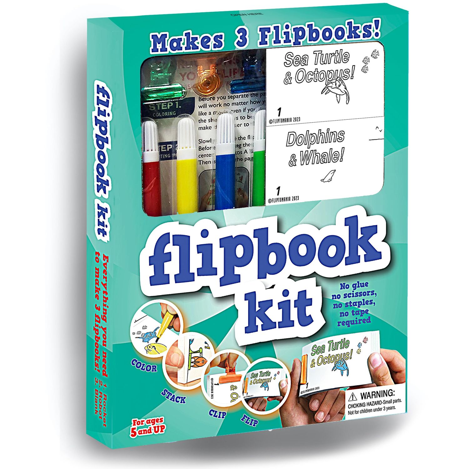 Ocean Life DIY Animation Flip Book Kit
