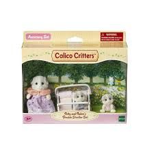 Dollhouse Playset &amp; Figures, Double Stroller Toy