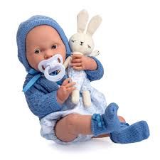La Newborn 15” vinyl baby doll in blue