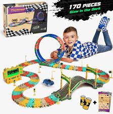 FlashTrack Glow in the Dark Racing &amp; Building Track Set