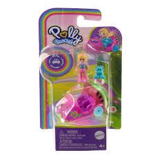 Polly Pocket Pollyville Doll and Vehicle Case single