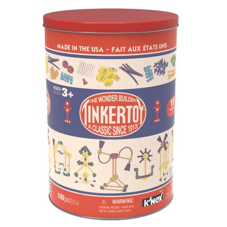 Tinker Toys Classic Building Tin