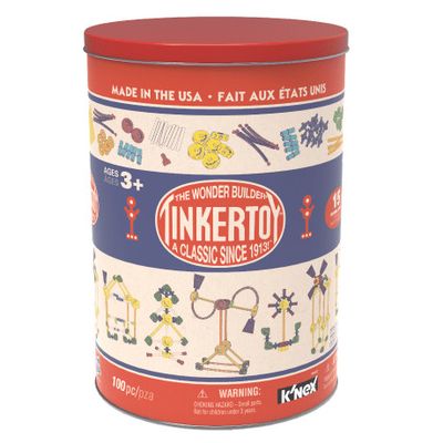 Tinker Toys Classic Building Tin