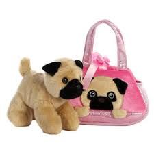 7&quot; PEEK-A BOO PUG FANCY PALS