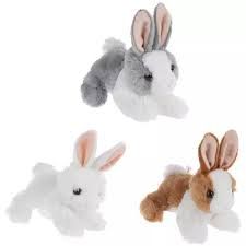 8" BABY BUNNY ASST. 3 COLOR ASST:BROWN&amp;WHITE/GREY&amp;