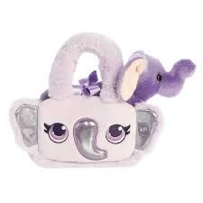 8&quot; GLITTER ELEPHANT  FANCY PALS