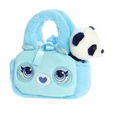 8&quot; GLITTER PANDA  FANCY PALS