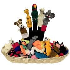 Hand Knitted Finger Puppets