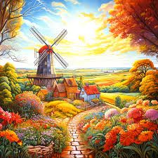 Springbok Windmill on the Farm 500 pc Puzzle