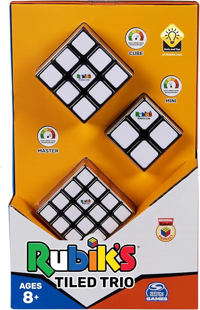Rubik`s, Tiled Trio Bundle 2x2 Mini 3x3 Cube 4x4 M