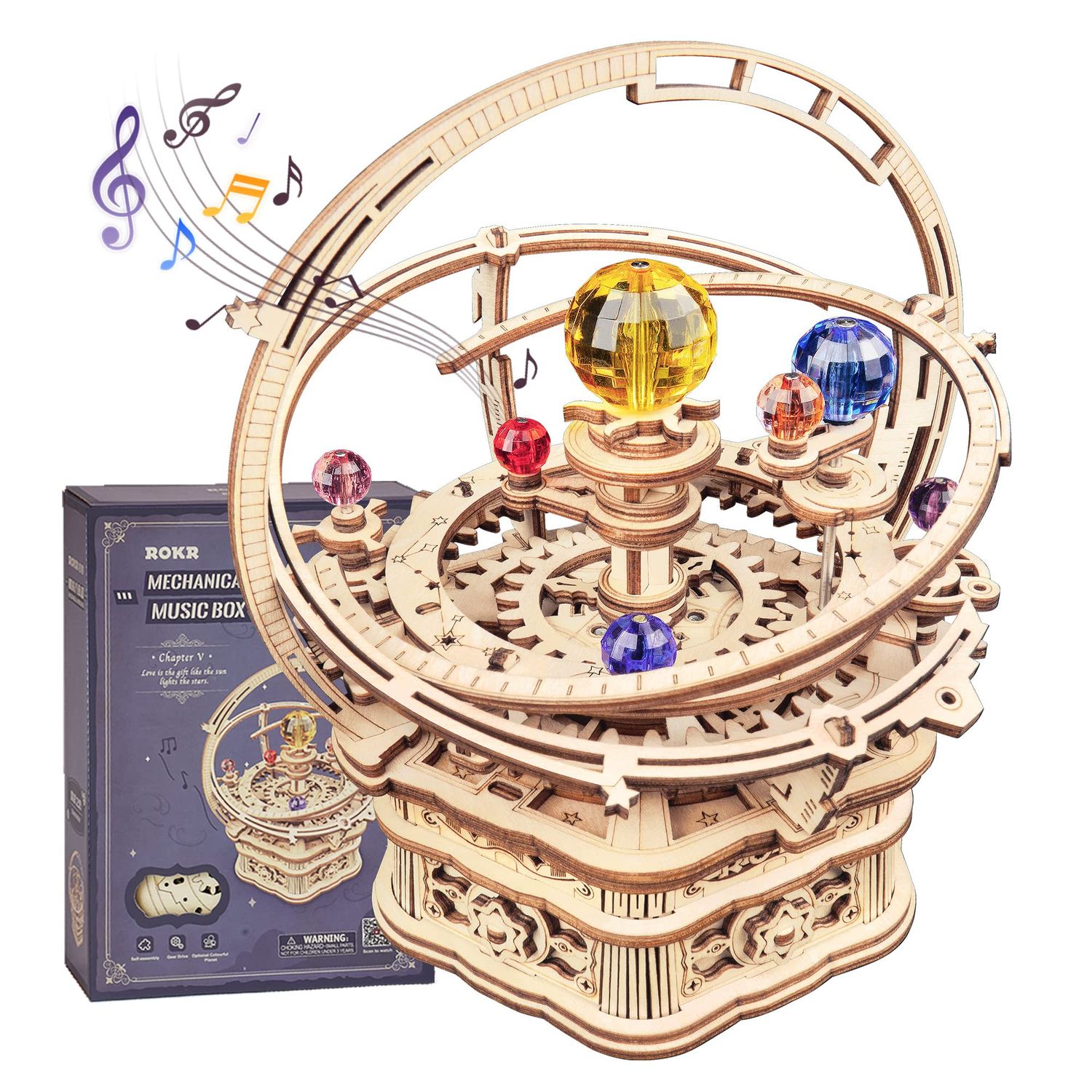 Wooden Puzzle - Music Box: Starry Night