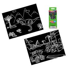 Chalkboard Dino/Construction Travel Mat Set