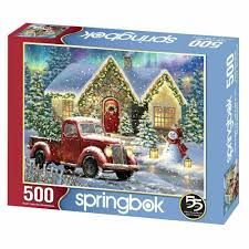 Springbok Christmas Night Lane 500 Piece Jigsaw Puzzle
