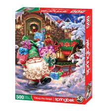 Springbok Filling the Sleigh 500 Piece Jigsaw Puzzle