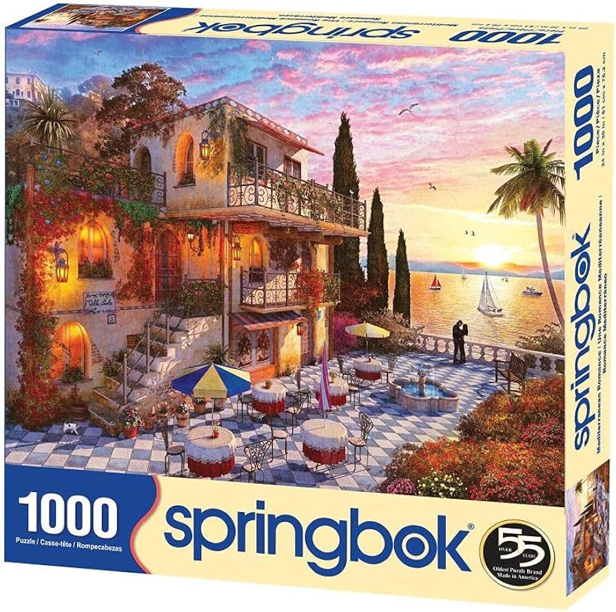 Springbok Mediterranean Romance 1000 Piece Jigsaw Puzzle