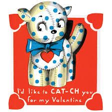 Vintage Valentines: Retro Valentines Cat
