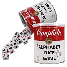 Campbell’s Alphabet Dice Word Game