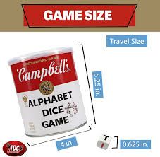 Campbell’s Alphabet Dice Word Game