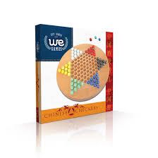 Wood Chinese Checkers (with glass marbles)