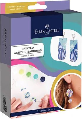 Adult Craft Painted Acrylic Earrings