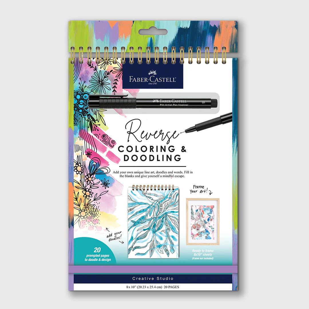 Reverse Coloring and Doodling Book Brights Edition