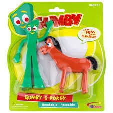 Gumby &amp; Pokey 6” Bendable Figures Pair
