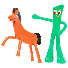 Gumby &amp; Pokey 6” Bendable Figures Pair