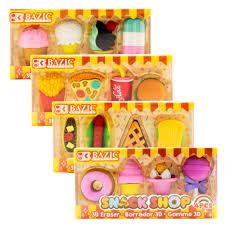 Snack Shop Eraser Set